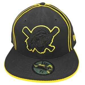 New Era 59FIFTY 50th Anniversary Pittsburgh Pirates Fitted Black Yellow 7 3/8